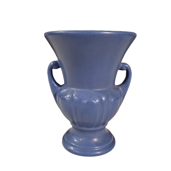 Haeger Accents Vintage Haeger Pottery Blue Double Handled Two Armed